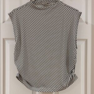 H&M Black and White Striped Top